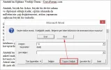 Word'de Satır Sonu Kaldırma