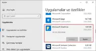 OneDrive kaldırma