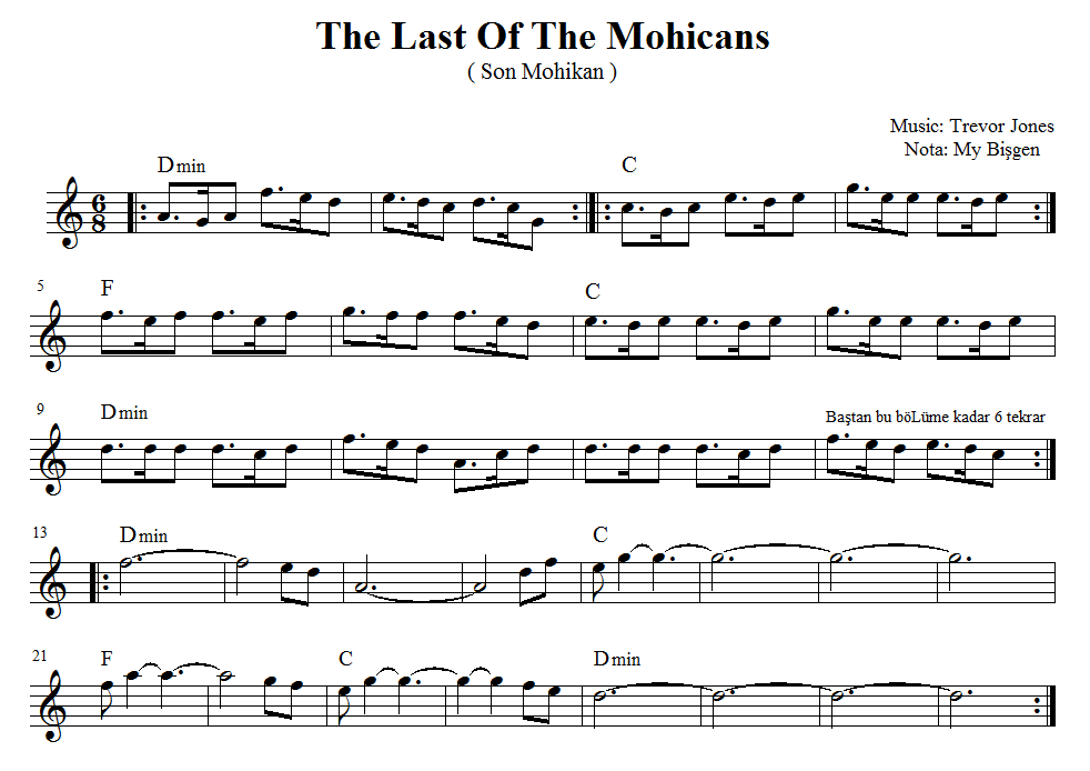 The Last Of Mohicans - Son Mohikan